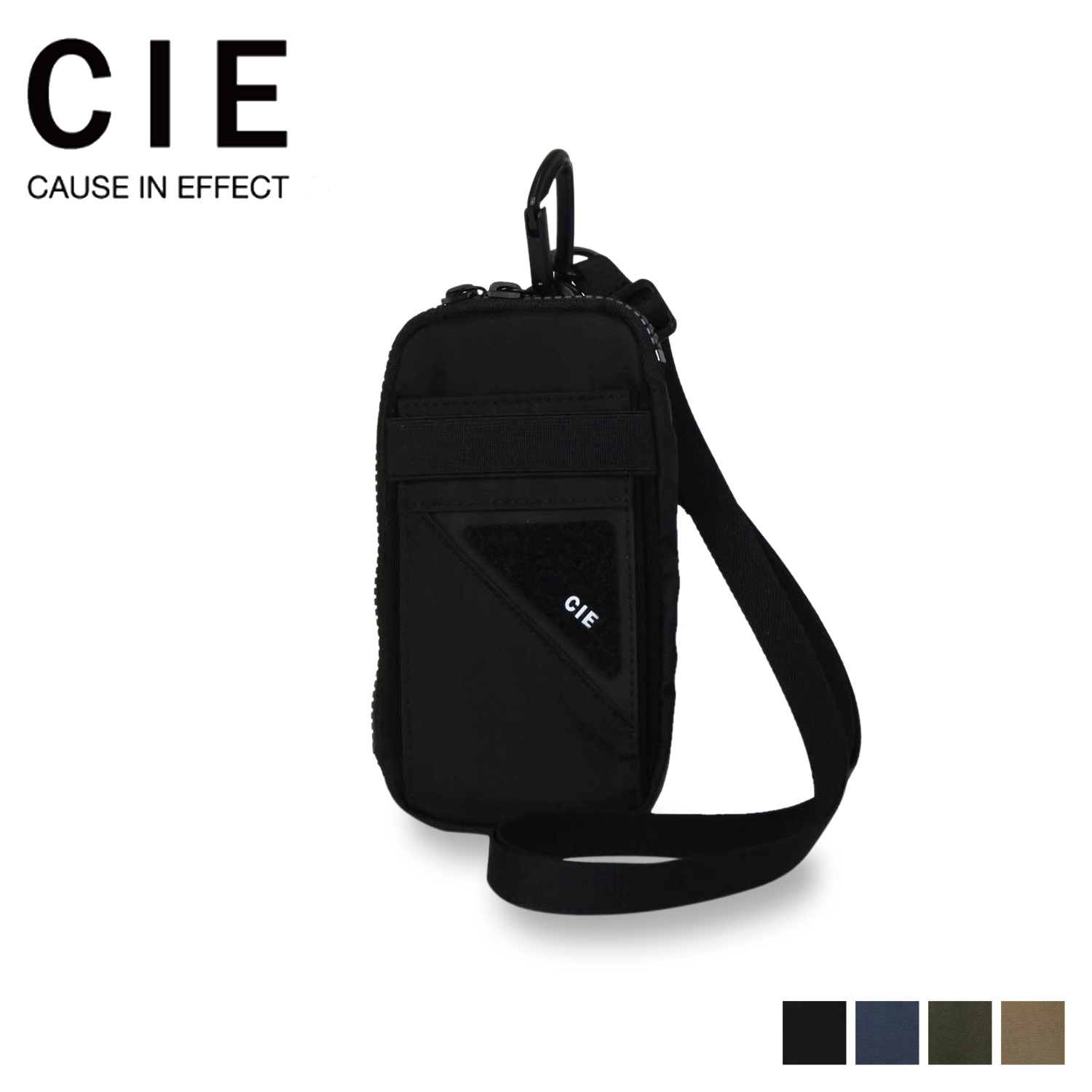 ポーチ 小物入れ フローネック メンズ レディース ブラック ネイビー ベージュ オブ 黒 022107