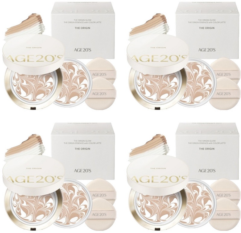ザオリジンエッセンスパクト 本品12.5g + リフィル12.5g #13 ホワイトラテ (4個)