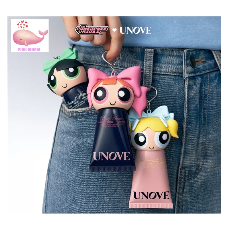 UNOVEアノブ ハンドクリーム　パワパフ韓国限定 Qoo10] UNOVE 【パワパフ コラボ】UNOVE アノブ