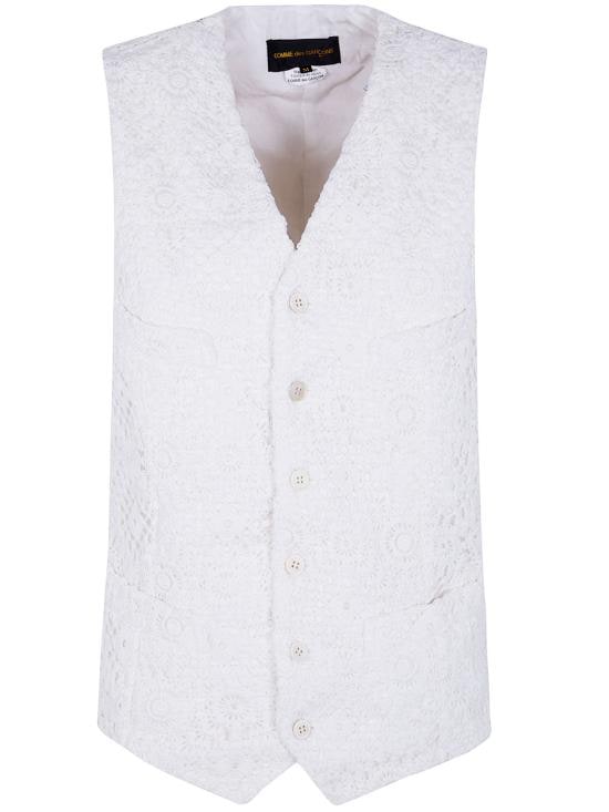 COMME DES GARCONS Women Vests GQ V001 OFF WHITE X ECRU