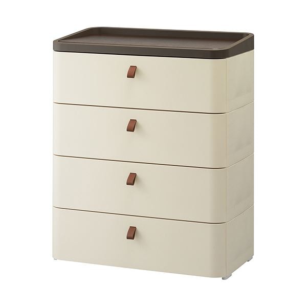 ロイヤルドロアー724 4段モダンアイボリー RD-724IV/DBR 1台