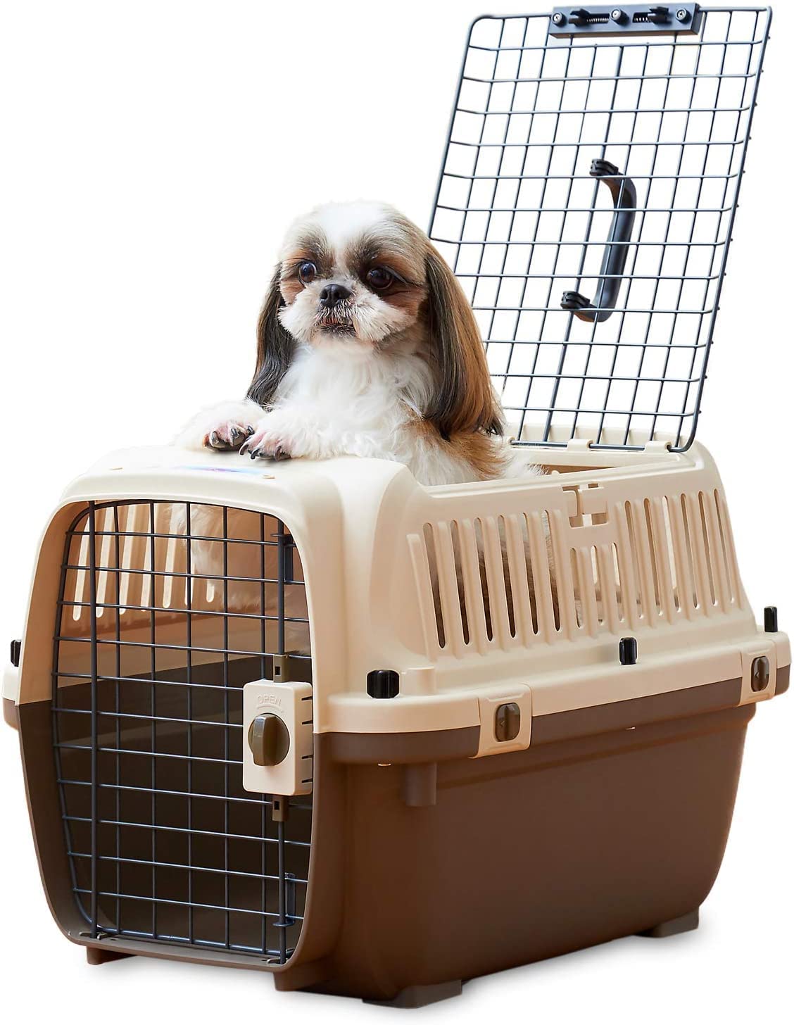 【OFT】 ペットケンネル ファーストクラス トップオープン L60T 【外寸】幅42.5cm×奥60.5cm×高40cm 本体重量(約)：3.2kg 犬 キャリー 猫 キャリー ペットキャリー ゲー