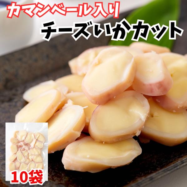 カマンベール入りチーズいかカット85g×10袋 チーズいか 北海道 スルメイカ 珍味 おつまみ チーズ 魚貝 高級