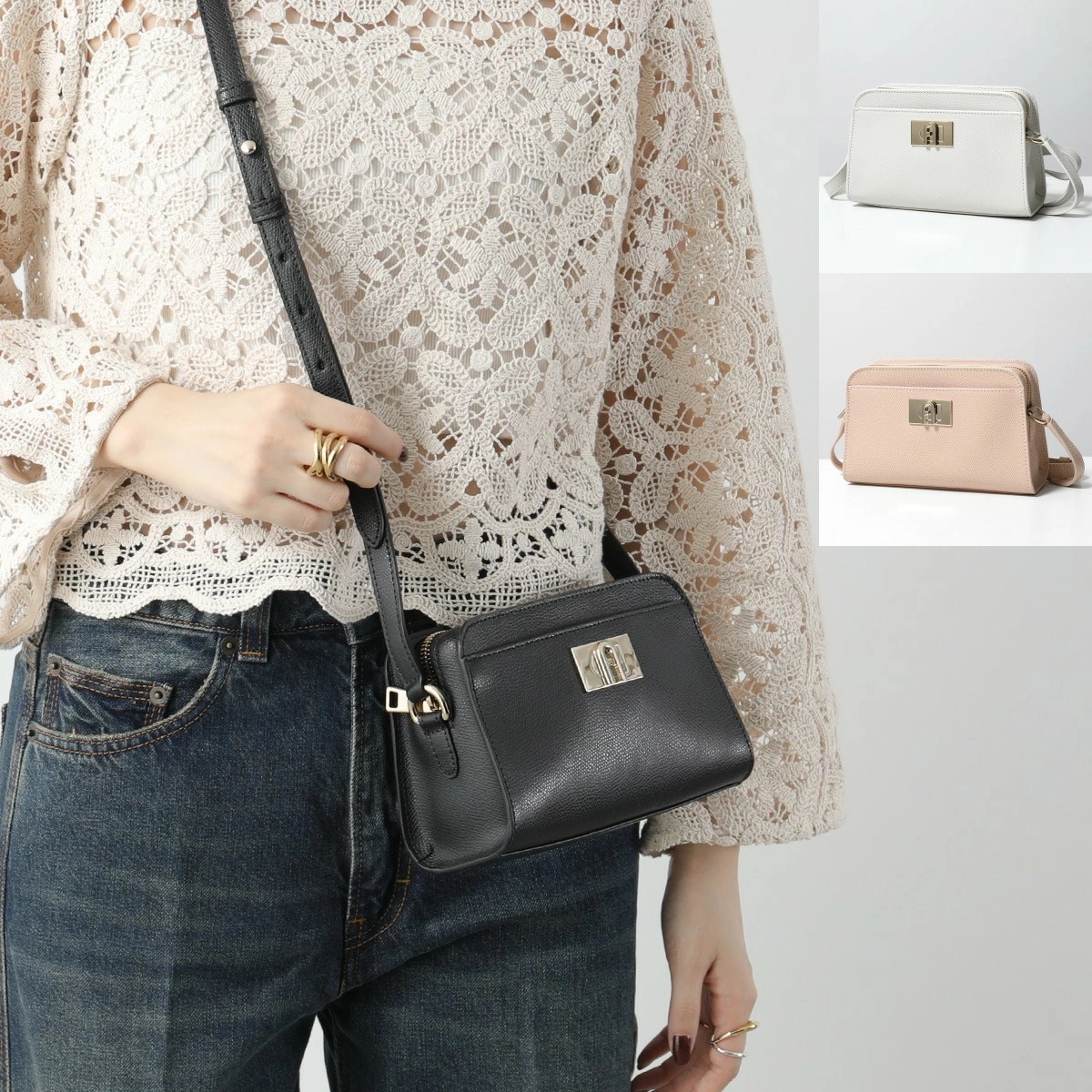 Furla フルラ ショルダーバッグ 1927 MINI CROSSBODY C.CASE ミニ クロスボディ WB01083 ARE000 レディース レザー ミニバッグ 鞄 カラー3色