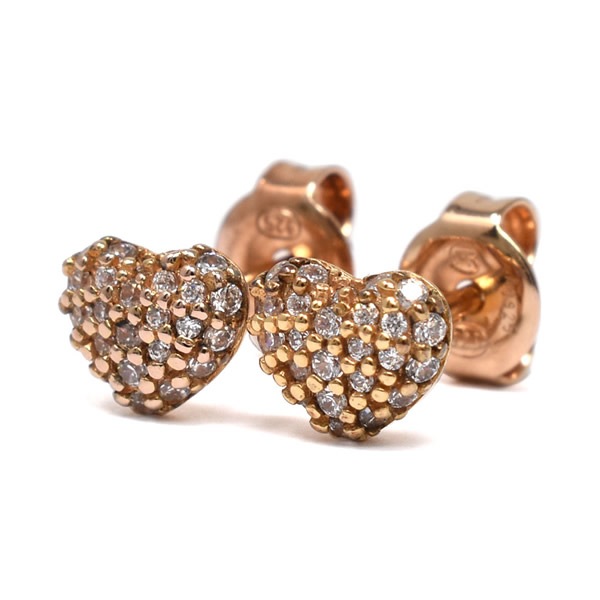 ピアス MKC1119AN791 PAVE HEART STUD レディース ピンクゴールド