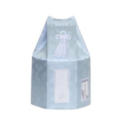 ペット供養 六角袋(サクラ柄) ブルー 4寸 12入 060559
