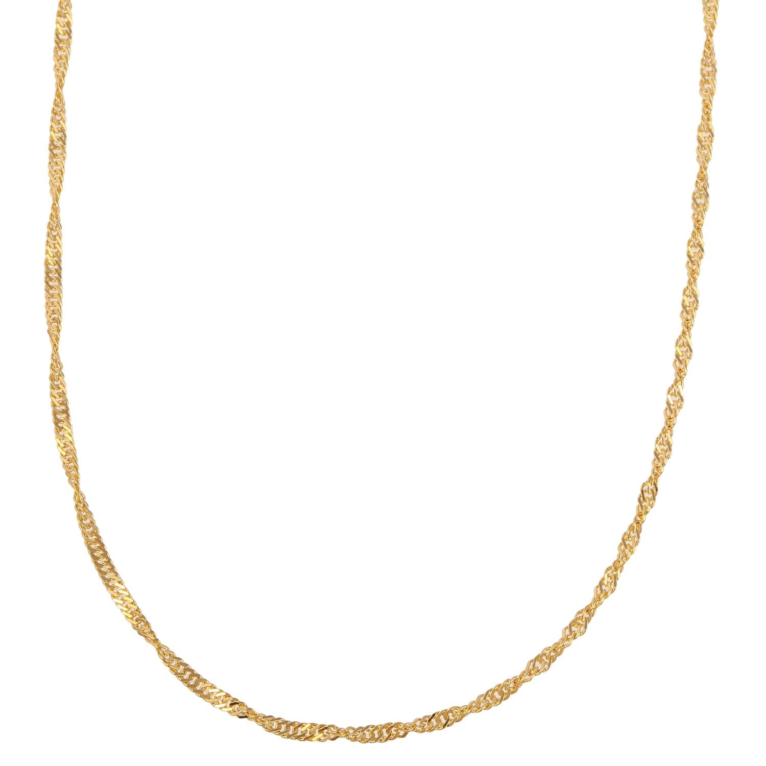 [フェアリーカレット] 18金ネックレス K18 スクリューチェーン 40cm (幅1.6mm 約2.5g) 71,549円