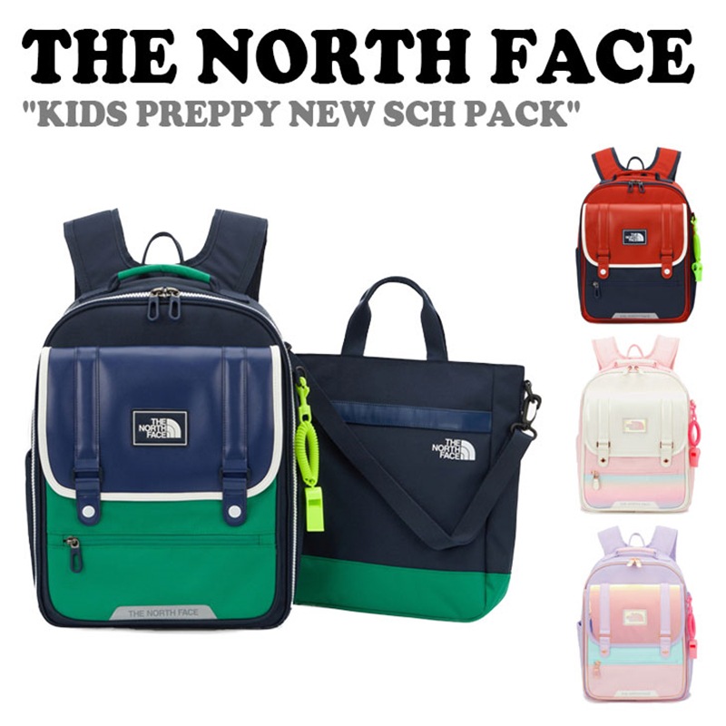 ノースフェイス THE NORTH FACE 男の子 女の子 KIDS PREPPY NEW SCH PACK キッズ プレフィネイビー レッド クリーム ライラック NM2DQ04 バッグ 9,504円