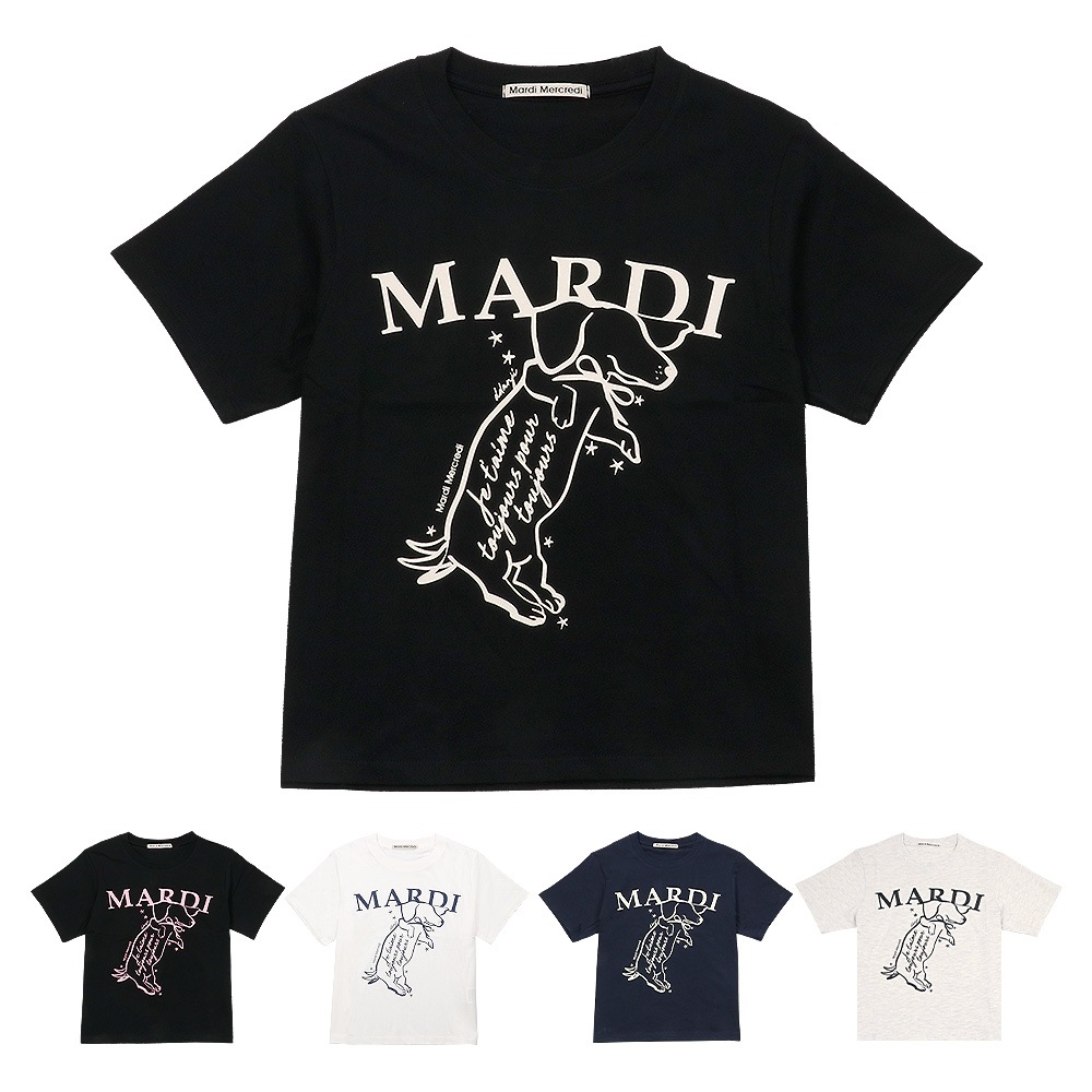 Tシャツ SLIM TSHIRT SWING THE TAIL DDANJI 半袖 レディース 韓国 ファッション アパレル ダックスフント
