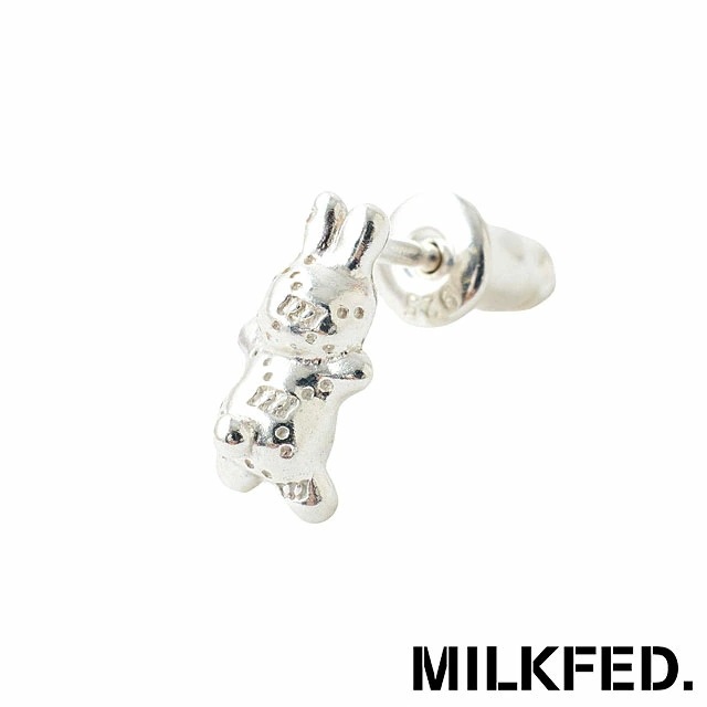 コラボ ラニー ウサギ イヤリング [103244054015] MILKFED.×LANIE USAGI EARRING レディース 片耳用ピアス シルバーアクセサリー SILVER925