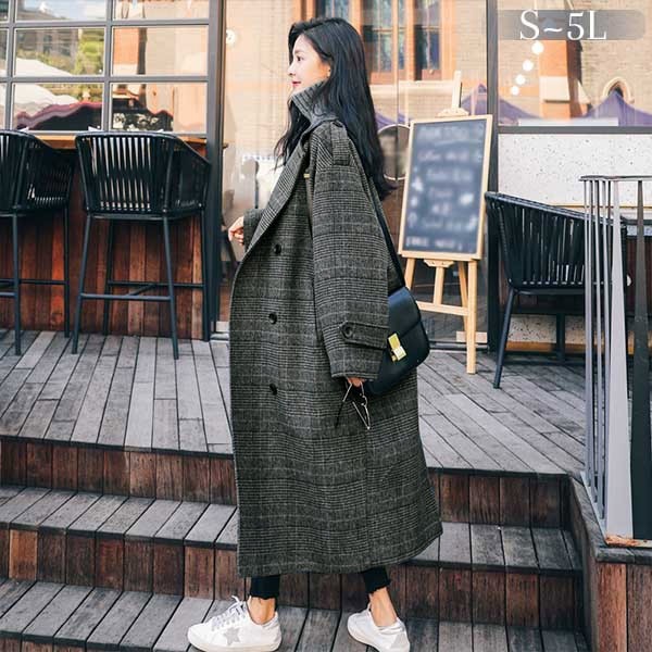 チェスターコート チェック柄 レディース ロングコート コクーンコート ドロップショルダー 中綿コート 大きいサイズ アウター 秋 冬 オーバーサイズ あったか 暖かい きれいめ 大人可愛い かわいい
