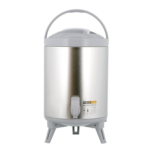 MA-1923 シルバー ウォータージャグ 9.5L (コップ付)