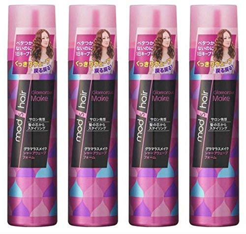 【まとめ買い】モッズ・ヘア グラマラスメイク シャープ ウェーブフォーム 130g×4個