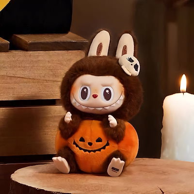 ヨ*ー様 ラブブハロウィン　ラブブカボチャ　ぬいぐるみ Qoo10] ラブーブ祖国版ラブーブハロウィンエナメル : おもちゃ・知育