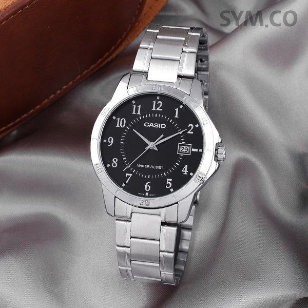 MTP-V004D-1B ダイバールック アウトドア アナログ カジュアル メンズ メタルウォッチ d