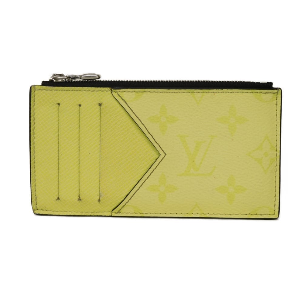 【中古】 コインケース LVロゴ フラワー パステル RFID ICチップ コイン カードホルダー タイガラマ モノグラム M14109