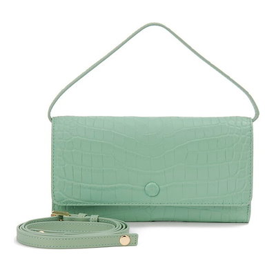 RODANIA ロダニア マットクロコダイル スリムポシェットショルダー マットクロコダイル ポシェット ワニ革 ショルダーバッグ