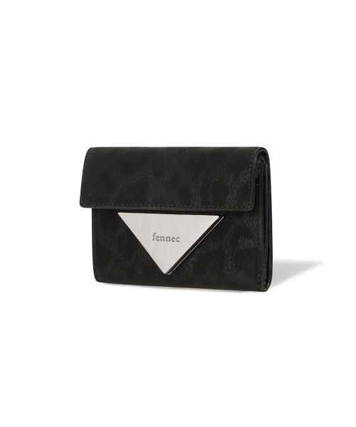 【FENNEC】 TRIANGLE DOCO WALLET - LEOPARD BLACK 財布 正規品