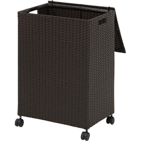 RUD-2422DBR キャスター付収納ボックス ダークブラウン メーカー直送