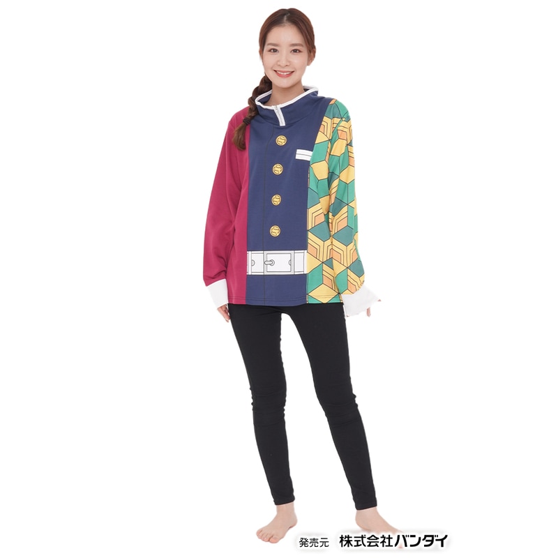 SAZAC(サザック) 鬼滅の刃 冨岡義勇 スタンドカラープルオーバー レッド メンズM 【 ファッション レディース 部屋着 パジャマ ルームウェア メンズ 寝巻き スタンド 男女兼用 キャラクター 5,188円