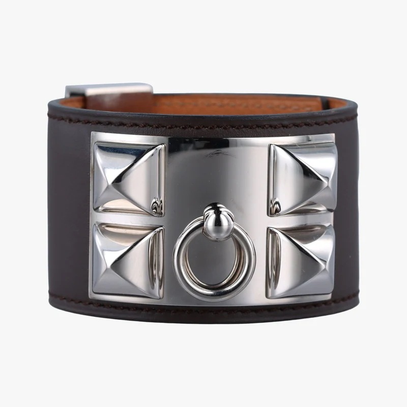 コリエ ド シアン ブラック×シルバー レザー×GP S NQ 40中古