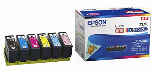 EPSON 純正インクカートリッジ KAM-6CL-L 6色セット 増量タイプ(目印:カメ)