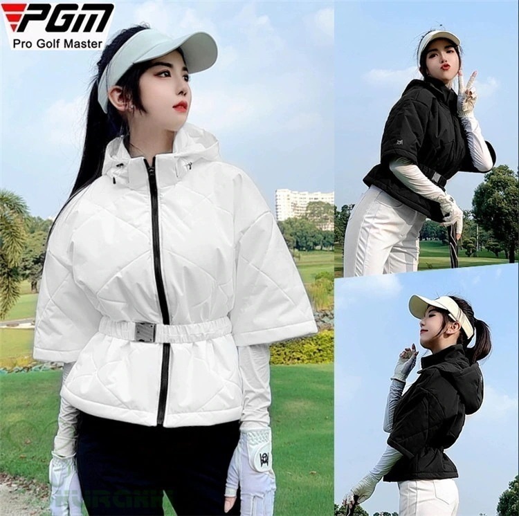 ゴルフ 中綿 ゴルフウェア レディース アウター ゴルフアウター コート ジャケット 長袖 春秋冬 防風 保温 女性用2411glnjk01
