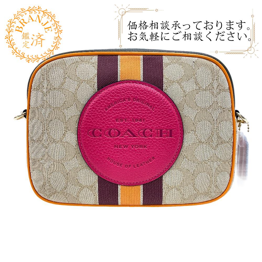 1912 DEMPSEY CAMERA BAG アウトレット シグネチャー IMR1U キャンバス ショルダーバッグ ベージュ レディース ブランド