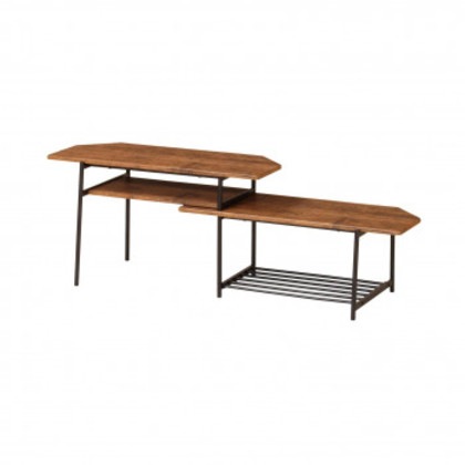 弘益(KOEKI) UTILITY ライクビンテージ スライドTVボード ブラウン TVSB80BR