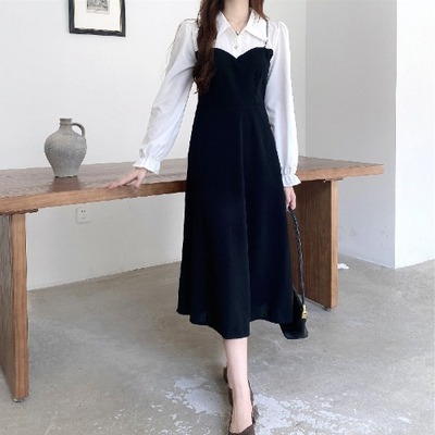 ワンピース デート フレアワンピース 袖あり 長袖 かわいい 大人可愛い きれいめ シンプル カジュアル 大人 上品 おしゃれ お洒落 主役級 存在感 春 秋 10代 20代 30代 レディース