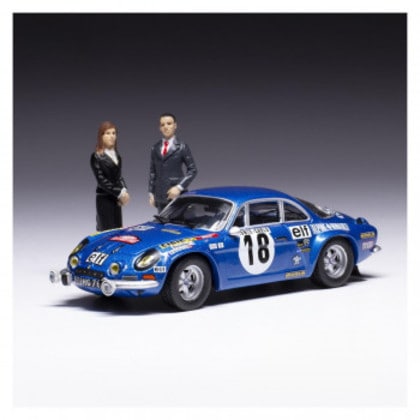 ixo イクソ 1/43スケール アルピーヌ ルノー 1800S 73モンテカルロ 18Andruet/Petit フィギュア付 SPRM00173