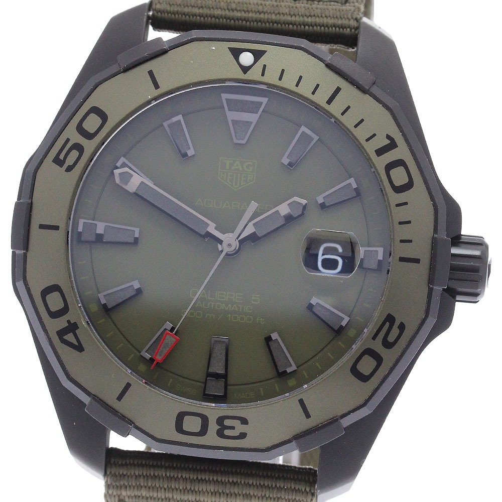 タグホイヤー TAG HEUER WAY208E アクアレーサー デイト 自動巻き メンズ 美品 保証書付き_948068【中古】