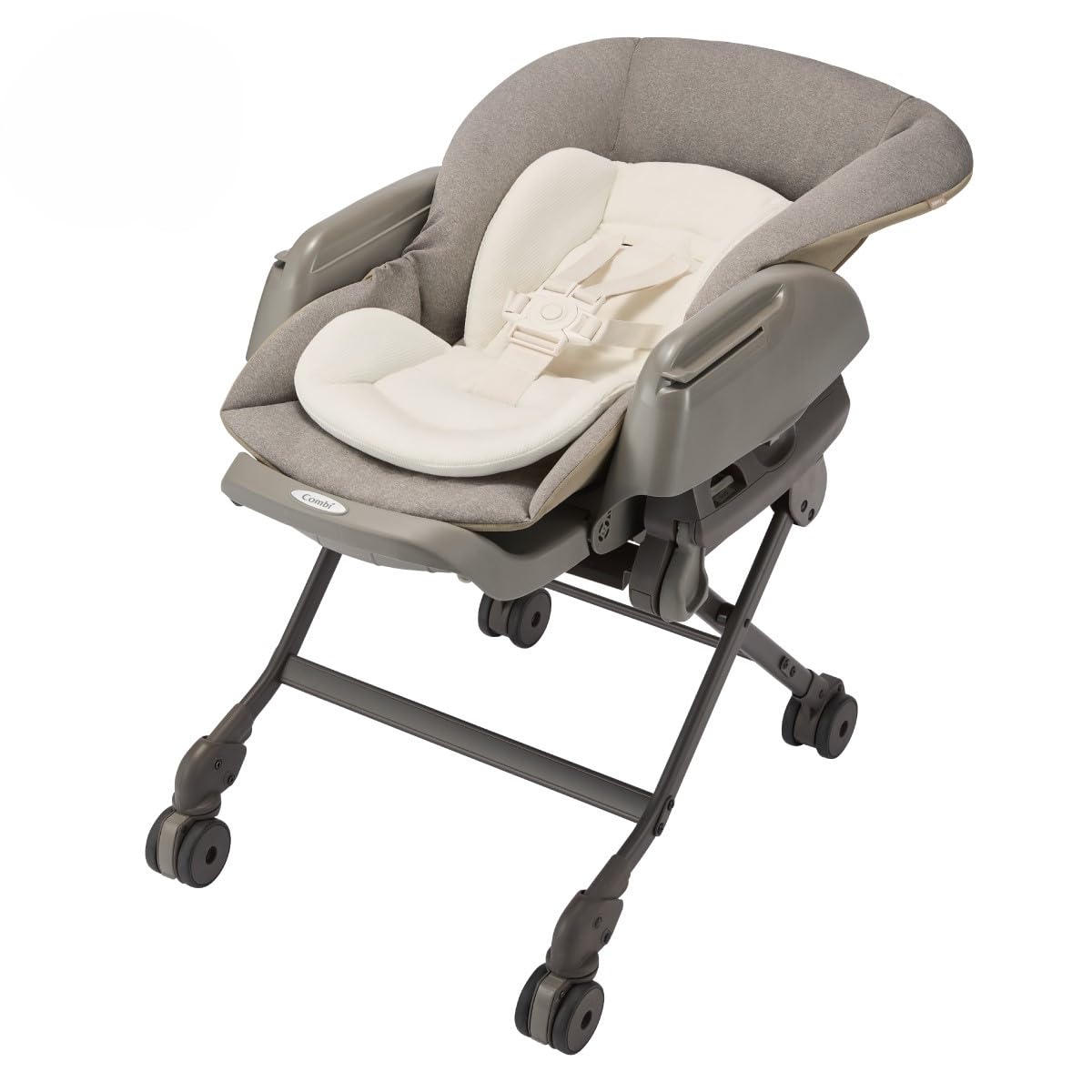 Combi コンビ 電動ハイローチェア ネムリラ Auto DR グレー 新生児～4才頃まで ママの心拍数に近く眠りやすい周期で自動スウィング【25年4月発売】