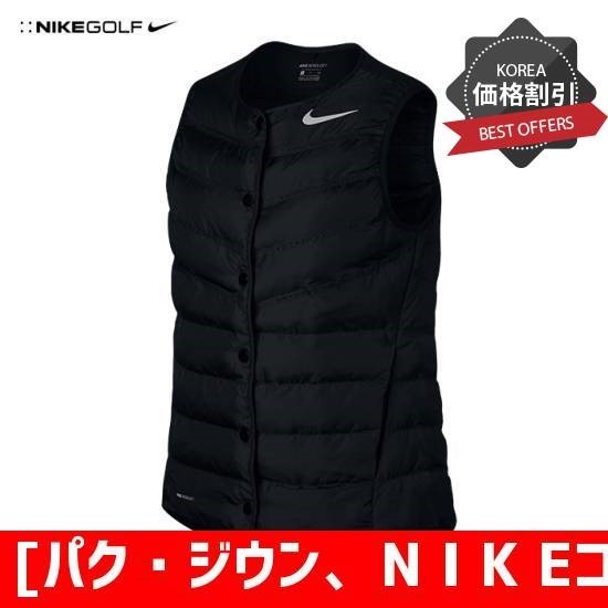 [パクジウンN I K Eゴルフ]856860-010女性エアロロフトベスト /登山用品/ダウンパッド入り/パディングジャケット/ジャンパー