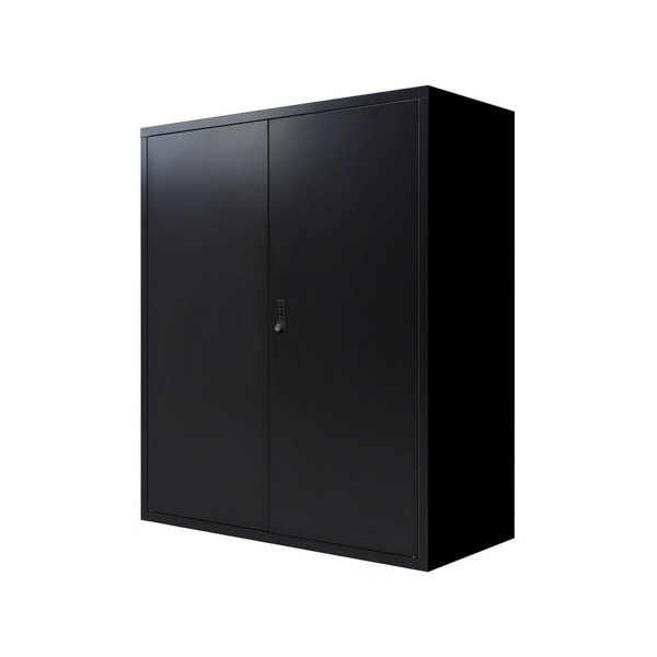 法人限定 Netforce FHD-R-W-BK ブラック FACILE (ファシル) 両開き書庫 ダイヤル錠 幅900×奥行400mm メーカー直送