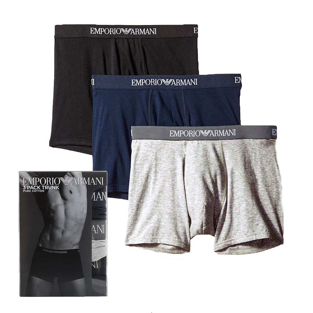 ボクサーパンツ 111610-CC722-94235 メンズ アンダーウェア 3枚セット ブラック ネイビー グレー