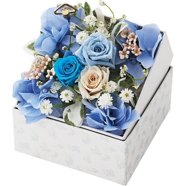 （ギフト）オルゴール付きボックスフラワーアレンジメント（シンデレラ）