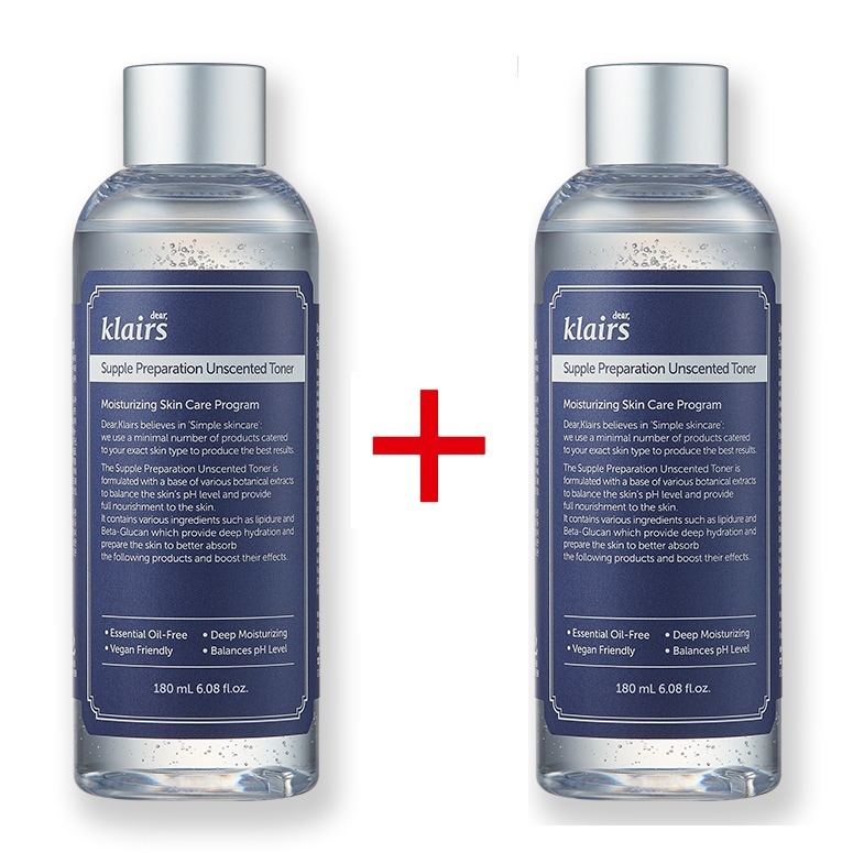 [1+1]サプルプレパレーションアンセンテッドトナー180ml+180ml /韓国コスメ