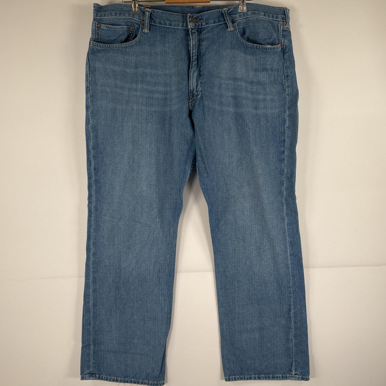 古着 デニムパンツ ジーパン ストレート ジーンズ 大きいサイズ w40 L30 ブルー メンズ