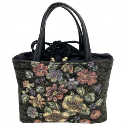 優美社 6019-00 ゴブラン織（ごぶらんおり） ハンドバッグ グレー