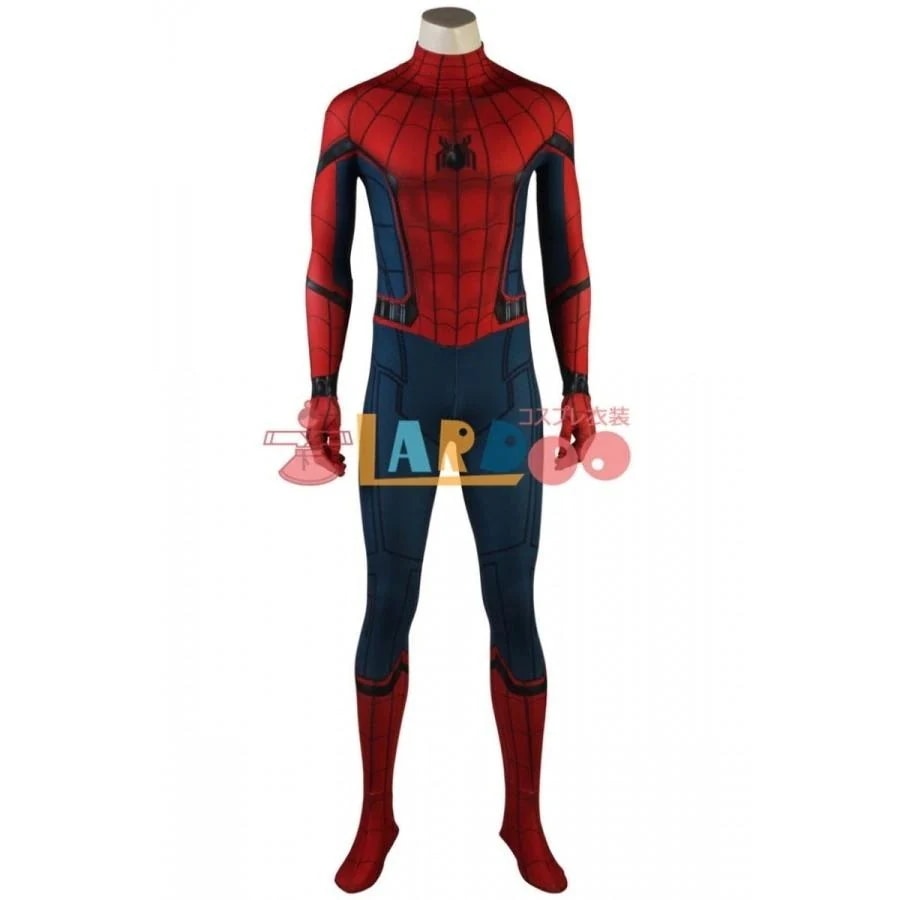 スパイダーマン：ホームカミング ピーター・パーカー 修正版 Spider-Man ジャンプ コスプレ衣装 コスチューム コスプレcosplay387
