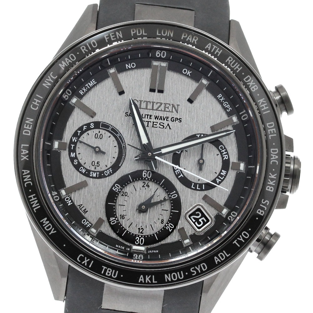 シチズン CITIZEN CC4055-14H/F950-0029S08 アテッサ ACT Line エコドライブ ソーラー電波 メンズ 極美品 _863814【中古】