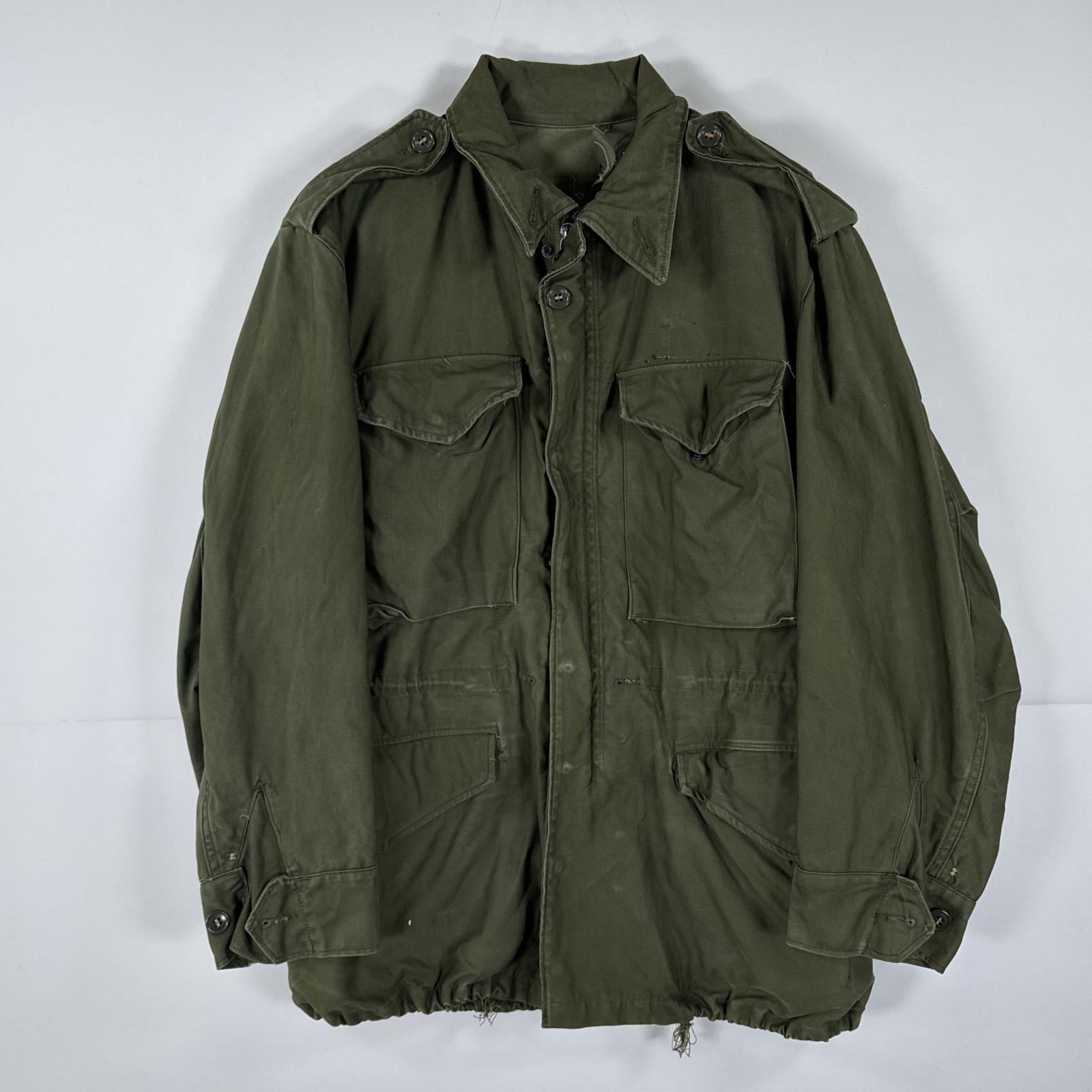 古着 ヴィンテージ ミリタリージャケット M-51 M-1951 実物 米軍 フィールドジャケット short small オリーブグリーン メンズ