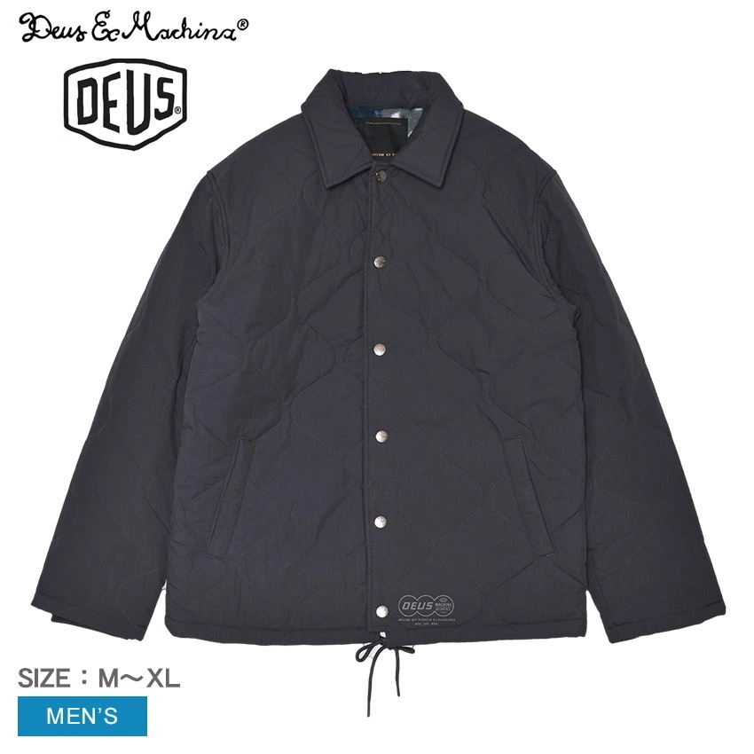 エクス マキナ コーチジャケット DMF246606 メンズ ジャケット アウター ストリート ブランド カジュアル キルティング シンプル 春 秋 ブラック 黒