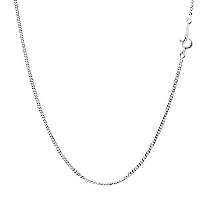 喜平2面カットチェーン ネックレス シルバー 925 幅1.7mm 長さ60cm scd50-60