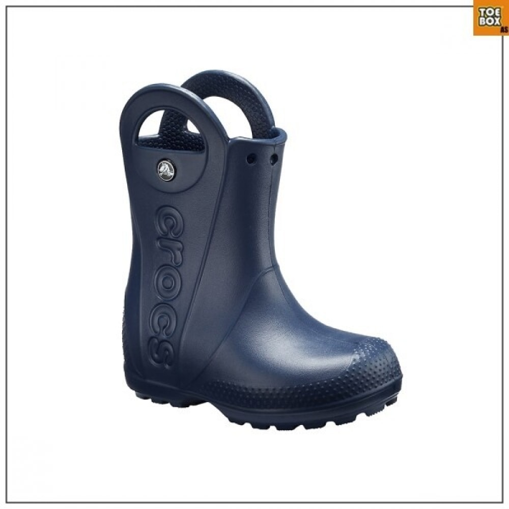 トウボックスクロックスハンドルレインブーツ幼児用ネイビー CCKCF2TSHR11NVY