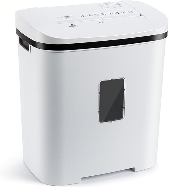 シュレッダー 家庭用 電動 業務用：4*40mmマイクロカット 細断枚数A4/14枚 連続細断8分 大容量ダストボックス21L 精密な刃の設計 静音58dB カード類ホッチキス針細断可能 コンパクト