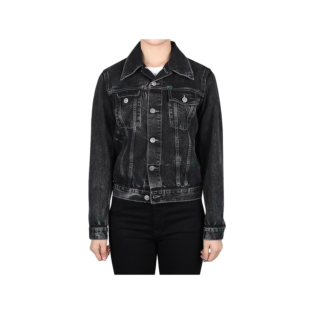 メゾンマルジェラ [メゾンマルジェラ] コットンブラックデニムジャケット (S51AM0476 S30842 900) Q14S51AM0476S3084290001