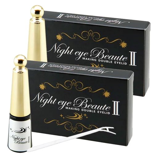 NIGHT EYE BEAUTE II 【 ナイトアイボーテ 】3ML ×2箱 二重形成コスメ 夜用 二重形成液 二重のり アイテープ 美容成分 一重 奥二重 アイメイク くせ付け