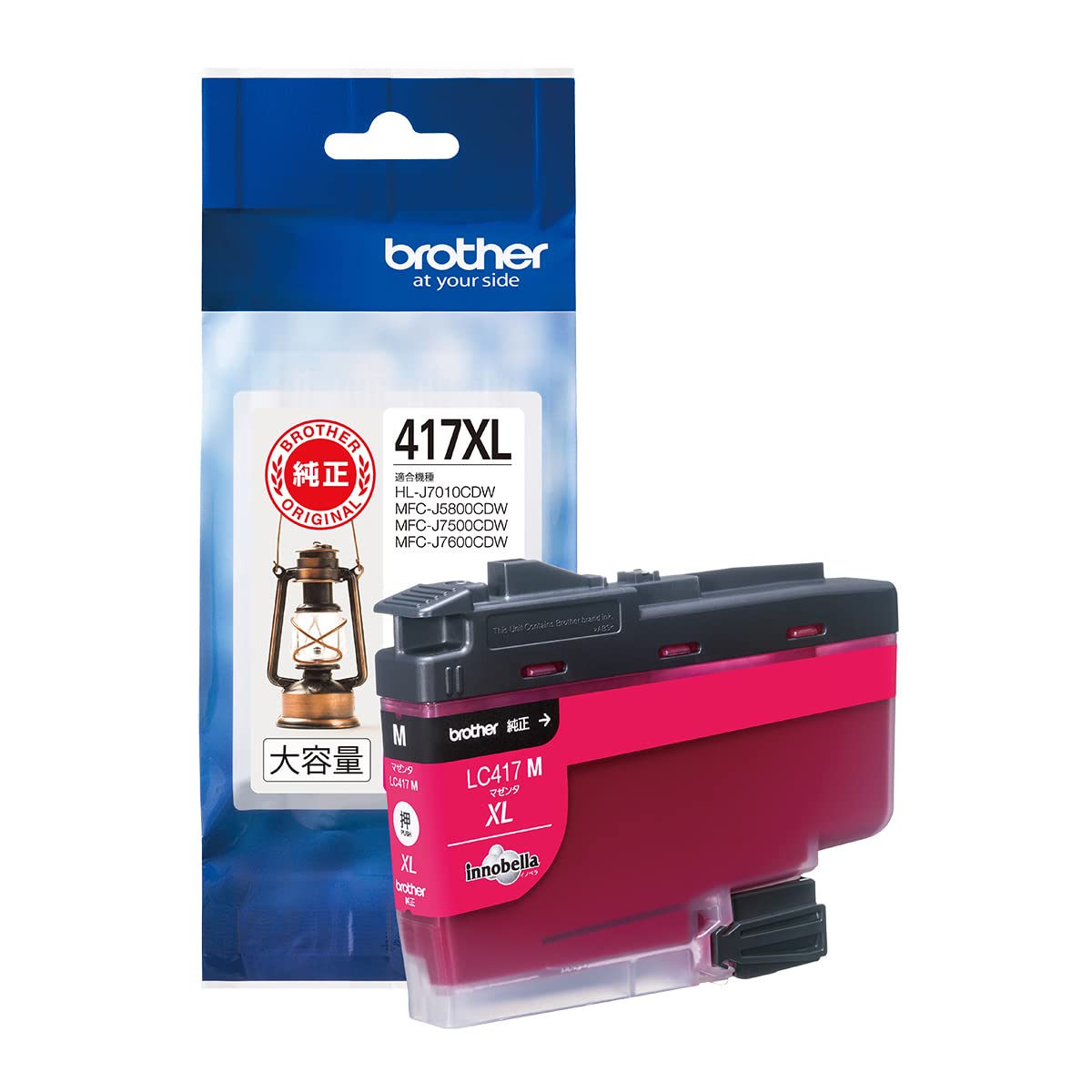 ブラザー工業 【ブラザー純正】インクカートリッジマゼンタ(大容量)LC417XLM対応型番:MFC-J7500CDWMFC-J5800CDW他 小 5,595円